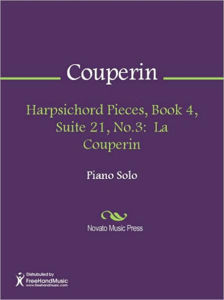 Harpsichord Pieces, Book 4, Suite 21, No.3: La Couperin