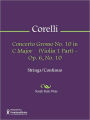 Concerto Grosso No. 10 in C Major (Violin 1 Part) - Op. 6, No. 10