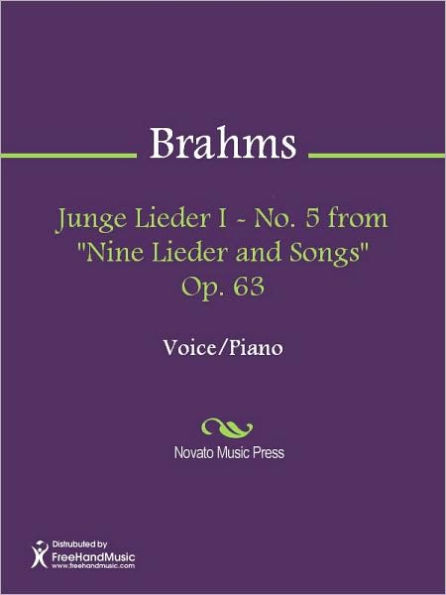 Junge Lieder I - No. 5 from 