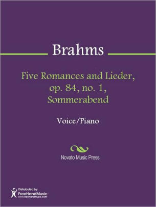 Five Romances and Lieder, op. 84, no. 1, Sommerabend