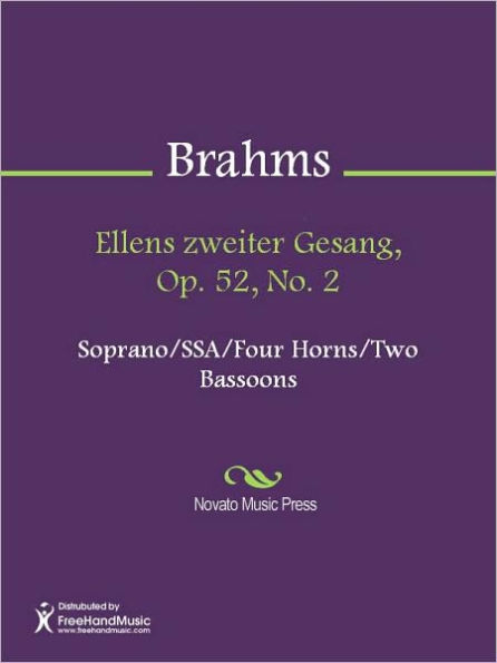 Ellens zweiter Gesang, Op. 52, No. 2