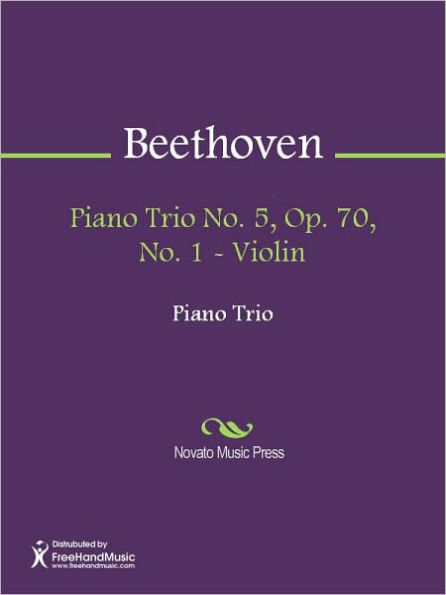 Piano Trio No. 5, Op. 70, No. 1 - Violin