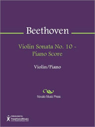 Title: Violin Sonata No. 10 - Piano Score, Author: Ludwig van Beethoven