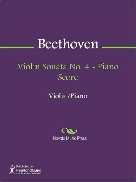 Violin Sonata No. 4 - Piano Score