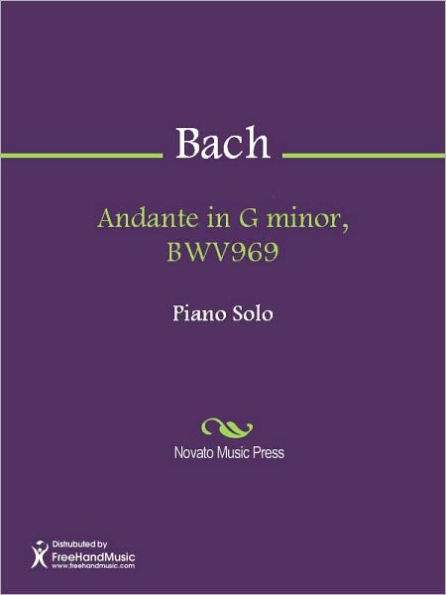 Andante in G minor, BWV969