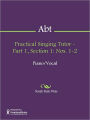 Practical Singing Tutor - Part 1, Section 1: Nos. 1-2