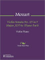 Violin Sonata No. 25 in F Major, K374e (Piano Part)