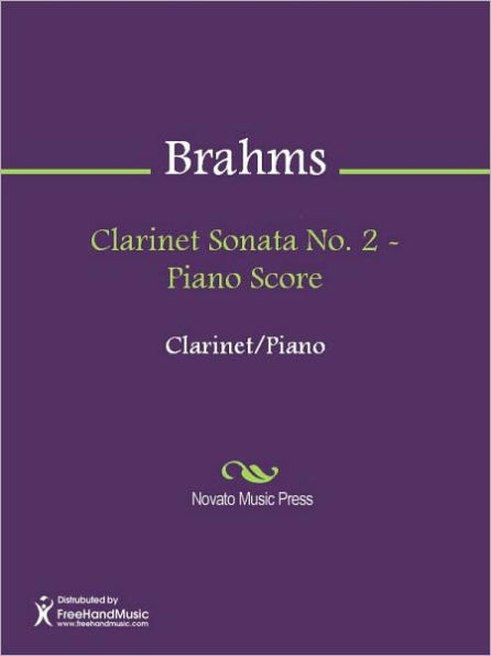 Clarinet Sonata No. 2 - Piano Score