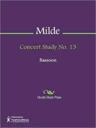 Title: Concert Study No. 13, Author: Ludwig Milde