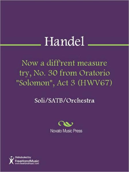 Now a diff'rent measure try, No. 30 from Oratorio 
