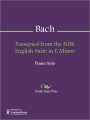 Passepied from the Fifth English Suite in E Minor