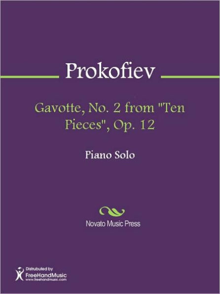 Gavotte, No. 2 from 
