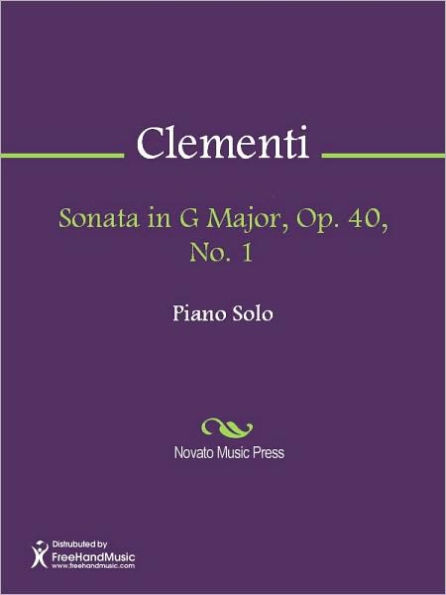 Sonata in G Major, Op. 40, No. 1