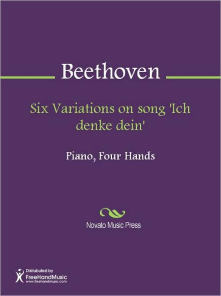 Six Variations on song 'Ich denke dein'