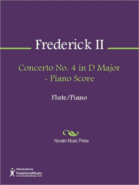 Concerto No. 4 in D Major - Piano Score