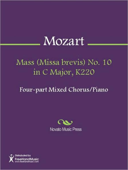 Mass (Missa brevis) No. 10 in C Major, K220