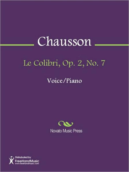Le Colibri, Op. 2, No. 7