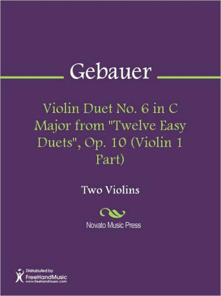 Violin Duet No. 6 in C Major from 