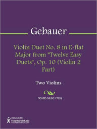 Title: Violin Duet No. 8 in E-flat Major from 