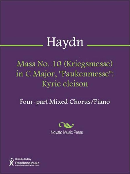 Mass No. 10 (Kriegsmesse) in C Major, Paukenmesse: Kyrie eleison