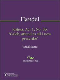 Title: Joshua, Act 1, No. 3b: 