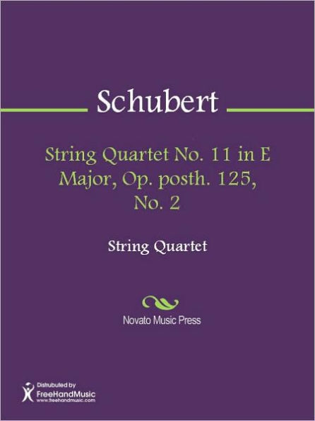 String Quartet No. 11 in E Major, Op. posth. 125, No. 2