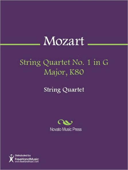 String Quartet No. 1 in G Major, K80