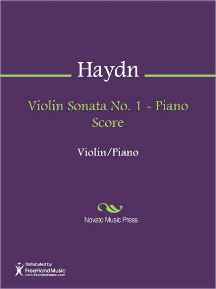 Violin Sonata No. 1 - Piano Score