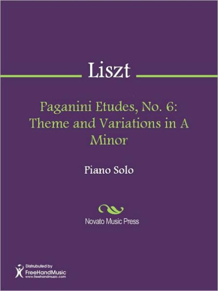 Paganini Etudes, No. 6: Theme and Variations in A Minor