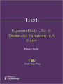 Paganini Etudes, No. 6: Theme and Variations in A Minor