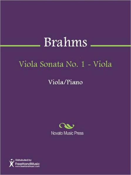 Viola Sonata No. 1 - Viola