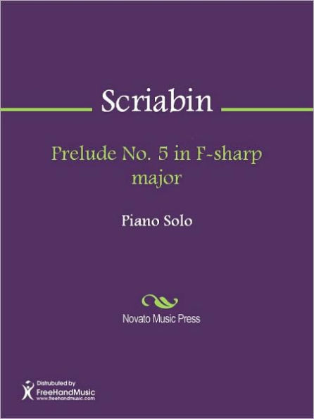 Prelude No. 5 in F-sharp major
