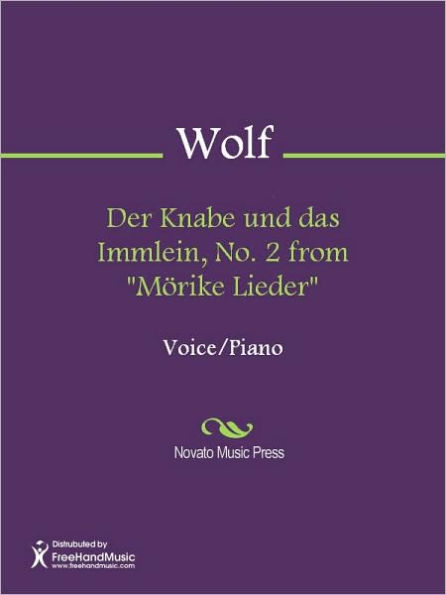 Der Knabe und das Immlein, No. 2 from Morike Lieder