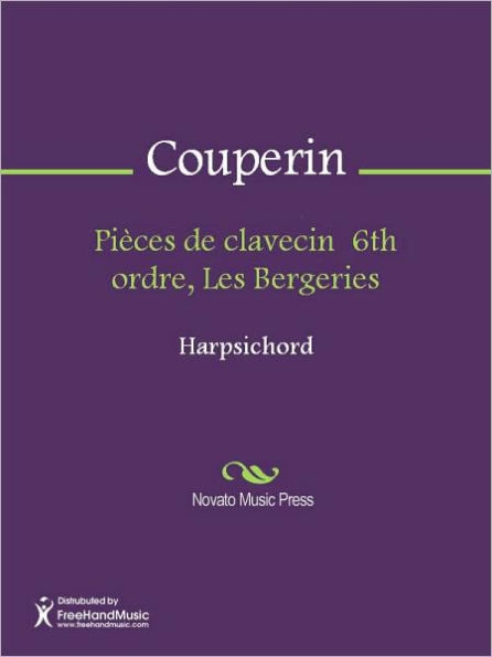 Pieces de clavecin 6th ordre, Les Bergeries