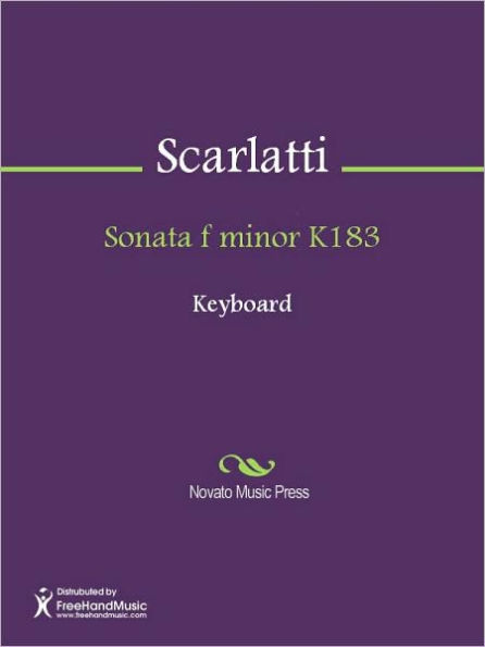 Sonata f minor K183