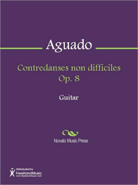 Contredanses non difficiles Op. 8