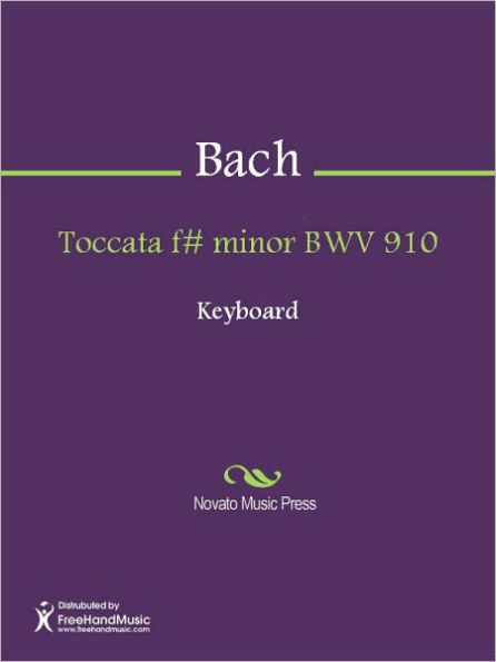 Toccata f# minor BWV 910