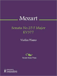 Title: Sonata No.25 F Major KV377, Author: Wolfgang Amadeus Mozart