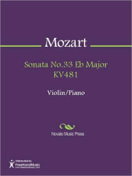 Title: Sonata No.33 Eb Major KV481, Author: Wolfgang Amadeus Mozart