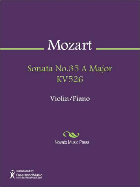 Sonata No.35 A Major KV526