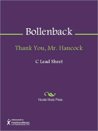 Title: Thank You, Mr. Hancock, Author: Paul Bollenback