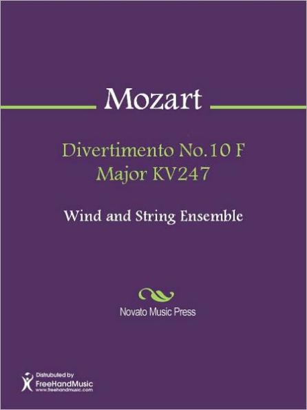 Divertimento No.10 F Major KV247