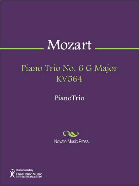 Piano Trio No. 6 G Major KV564