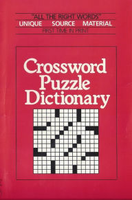 Title: Crossword Puzzle Dictionary, Author: Nila Gott