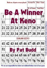 Title: Be A Winner At Keno, Author: Pat Budd