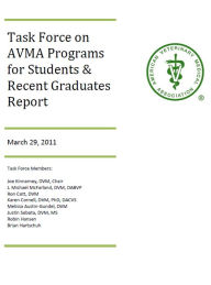 Title: Task Force on AVMA Programs for Students & Recent Graduates Report, Author: AVMA