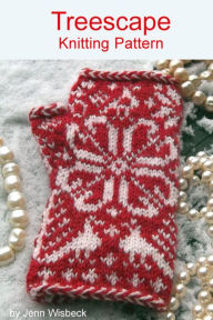 Title: Treescape Colorwork Wrist Warmers Knitting Pattern, Author: Jenn Wisbeck