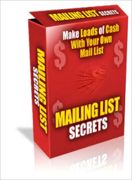 Title: Mailing List Secrets, Author: Lou Diamond