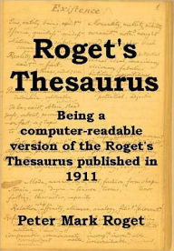 Title: Roget's Thesaurus, Author: Peter Mark Roget