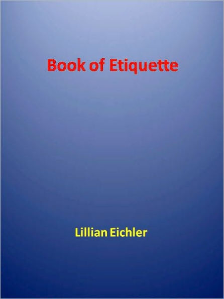 Book of Etiquette